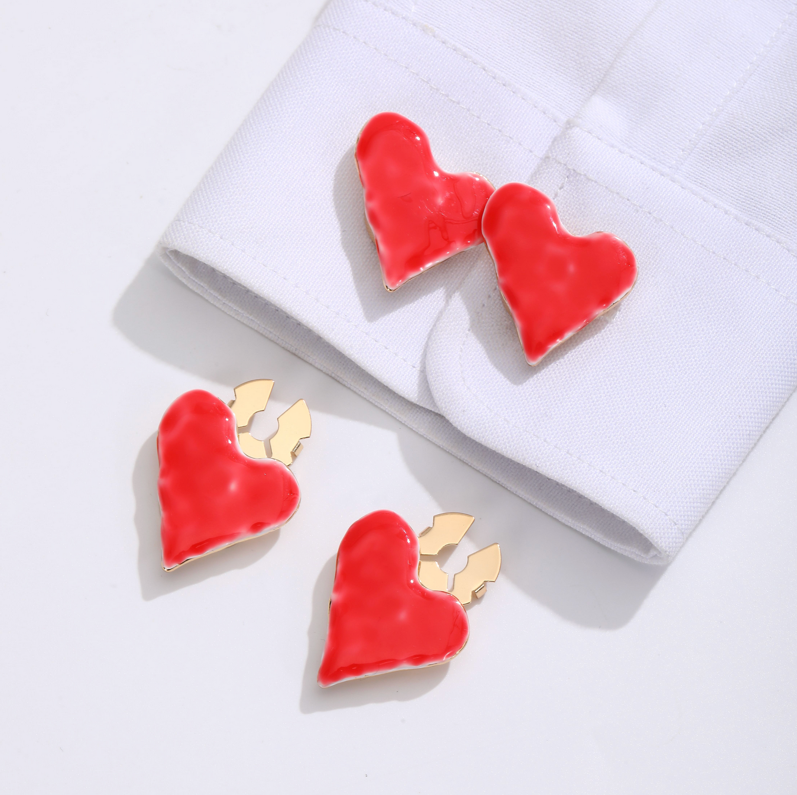 HEART BUTTON COVERS