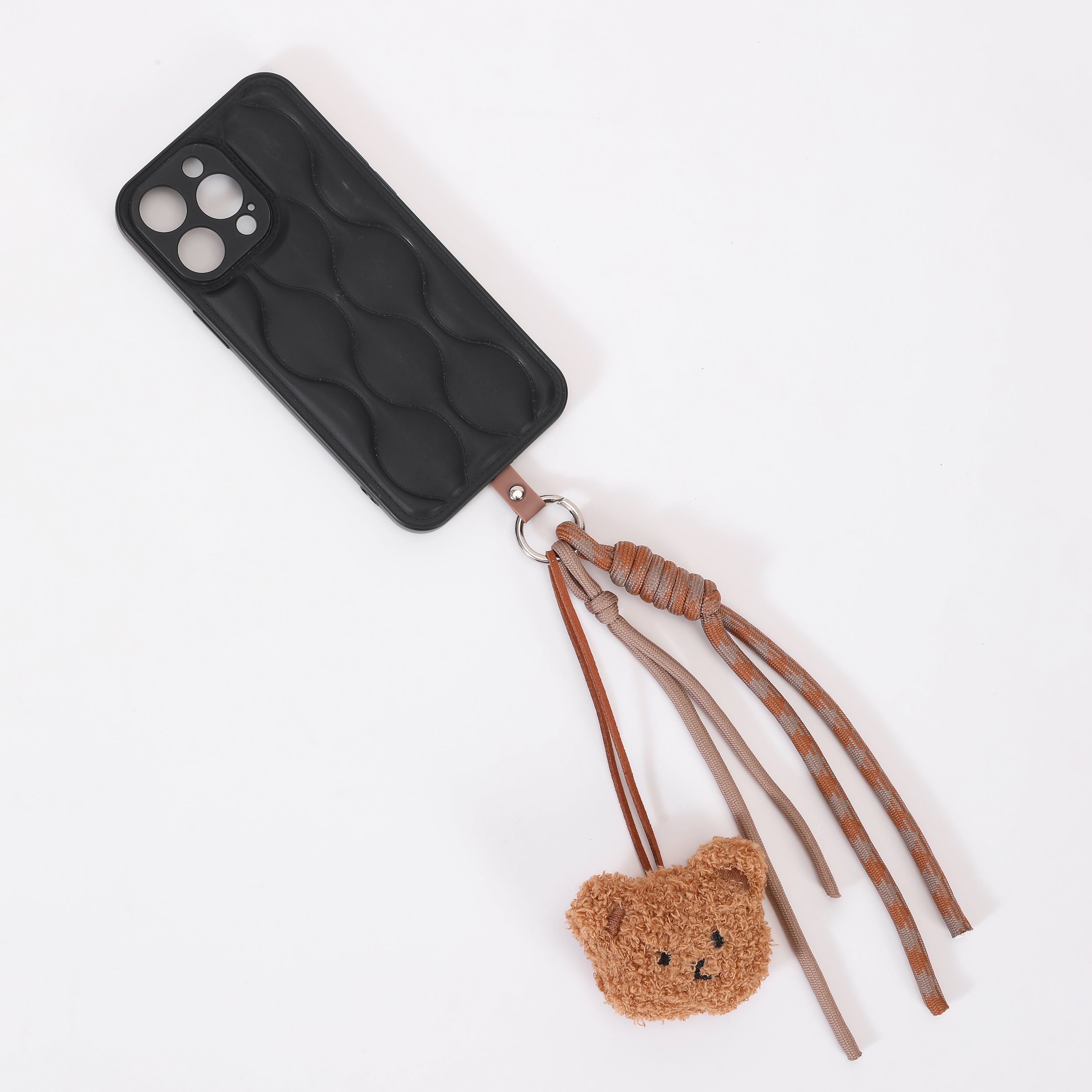 TEDDY PHONECHARM BROWN MIX