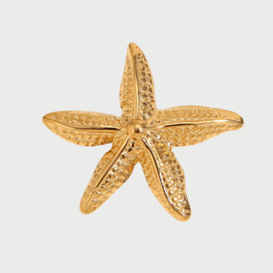 SEA STAR BROOCHE GOLD